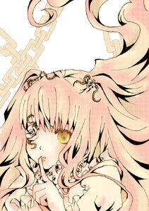 Rating: Safe Score: 0 Tags: 1girl chain image kirakishou long_hair pink_hair solo two_side_up yellow_eyes User: admin