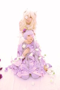 Rating: Safe Score: 0 Tags: 2girls dress eyepatch flower horns kneeling long_hair multiple_cosplay multiple_girls pink_hair tagme User: admin