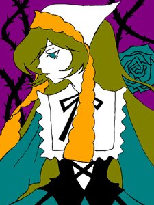 Rating: Safe Score: 0 Tags: 1girl blue_flower blue_rose dress flat_color flower frills image long_sleeves profile rose solo suiseiseki thorns upper_body User: admin