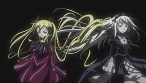 Rating: Safe Score: 0 Tags: 2girls black_dress blonde_hair dress image long_hair long_sleeves multiple_girls pair red_eyes ribbon shinku simple_background suigintou twintails very_long_hair wings User: admin