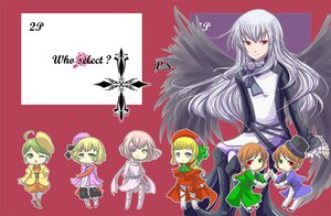 Rating: Safe Score: 0 Tags: 6+girls blonde_hair blue_eyes bow brown_hair chibi dress green_eyes green_hair hat heterochromia hina_ichigo image kanaria long_hair multiple multiple_boys multiple_girls one_eye_closed red_eyes shinku short_hair smile souseiseki suigintou suiseiseki tagme wings User: admin