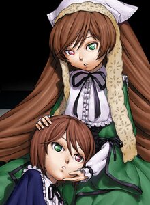 Rating: Safe Score: 0 Tags: 2girls brown_hair cozy dress frills green_dress green_eyes hat head_scarf heterochromia image long_hair long_sleeves looking_at_viewer lowres multiple_girls open_mouth pair red_eyes rozen_maiden short_hair siblings sisters souseiseki suiseiseki twins very_long_hair User: admin