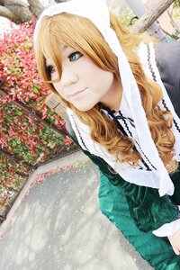 Rating: Safe Score: 0 Tags: 1girl blonde_hair blue_eyes flower hood long_hair nun outdoors solo suiseiseki upper_body User: admin