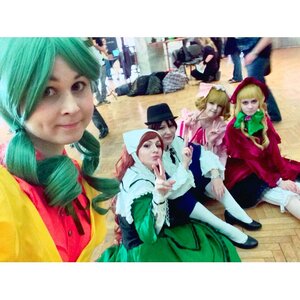 Rating: Safe Score: 0 Tags: 91076 blonde_hair closed_eyes dress hat long_hair multiple_boys multiple_cosplay multiple_girls tagme User: admin