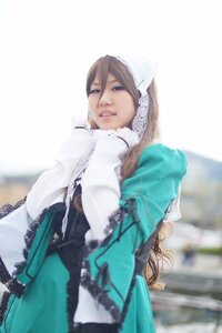 Rating: Safe Score: 0 Tags: 1girl blue_eyes blurry brown_hair depth_of_field dress gloves lips long_hair scarf smile solo suiseiseki winter_clothes User: admin