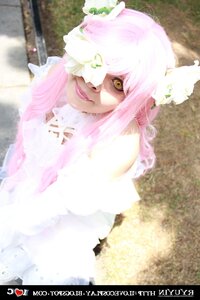 Rating: Safe Score: 0 Tags: 1girl bare_shoulders blurry breasts kirakishou lips long_hair monster_girl outdoors photo pink_hair solo yellow_eyes User: admin