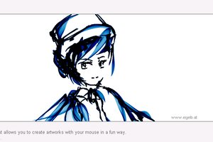 Rating: Safe Score: 0 Tags: 1girl artist_name bangs closed_mouth eyebrows_visible_through_hair image looking_at_viewer monochrome shirt short_hair simple_background smile solo souseiseki striped watermark web_address white_background User: admin