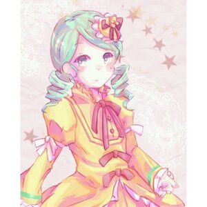 Rating: Safe Score: 0 Tags: 1girl blush bow dress drill_hair frills green_hair image juliet_sleeves kanaria long_sleeves looking_at_viewer puffy_sleeves ribbon solo star_(symbol) twin_drills yellow_dress User: admin
