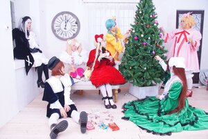 Rating: Safe Score: 0 Tags: 6+girls blonde_hair blue_hair boots bow brown_hair dress hat long_hair long_sleeves lunasa_prismriver lyrica_prismriver merlin_prismriver multiple_cosplay multiple_girls pantyhose shoes short_hair silver_hair sitting skirt tagme white_legwear wings User: admin