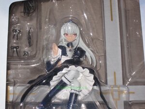 Rating: Safe Score: 0 Tags: 1girl apron bangs blunt_bangs doll dress frilled_dress frills long_hair long_sleeves red_eyes silver_hair sitting solo suigintou white_legwear User: admin