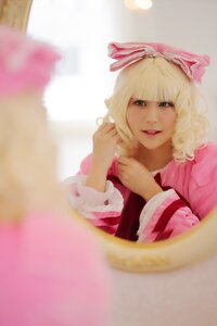 Rating: Safe Score: 0 Tags: 1girl bangs blonde_hair blunt_bangs blurry blurry_background blurry_foreground bow depth_of_field hair_ribbon hinaichigo lips long_sleeves looking_at_viewer nose photo realistic ribbon smile solo User: admin
