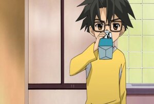 Rating: Safe Score: 0 Tags: 1boy black-framed_eyewear black_hair brown_eyes covering_mouth glasses holding human indoors long_sleeves looking_at_viewer reflection sakurada_jun screenshot solo tiles upper_body yellow_shirt User: admin