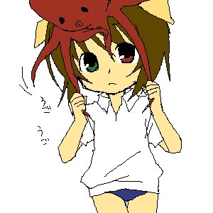 Rating: Safe Score: 0 Tags: 1girl closed_mouth cowboy_shot green_eyes heterochromia image looking_at_viewer oekaki red_eyes red_hair shirt short_sleeves simple_background solo souseiseki standing User: admin
