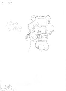 Rating: Safe Score: 0 Tags: 1girl :d ^_^ animal_ears closed_eyes dated hinaichigo image monochrome open_mouth paw_gloves paws signature smile solo striped User: admin