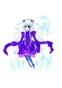 Rating: Safe Score: 0 Tags: 1girl barasuishou dress full_body image long_hair pantyhose purple_dress simple_background solo standing striped striped_legwear two_side_up vertical-striped_legwear vertical_stripes white_background yellow_eyes User: admin