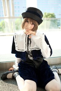 Rating: Safe Score: 0 Tags: 1girl blonde_hair brown_hair capelet chain-link_fence dress fence hat long_sleeves outdoors shoes short_hair sitting smile solo souseiseki wariza User: admin