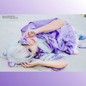 Rating: Safe Score: 0 Tags: 1girl bangs barasuishou blue_eyes bug butterfly dress eyepatch flower insect lips lying nail_polish solo white_hair User: admin