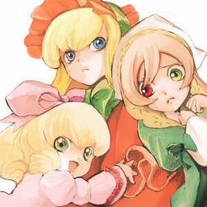 Rating: Safe Score: 0 Tags: 3girls blonde_hair blue_eyes bow dress green_dress green_eyes hair_bow hat heterochromia hina_ichigo image long_hair long_sleeves multiple multiple_girls open_mouth pink_bow pout red_eyes shinku simple_background smile suiseiseki tagme white_background User: admin