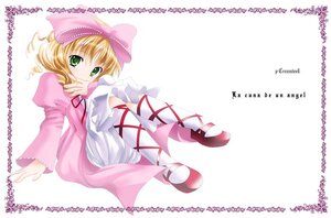Rating: Safe Score: 0 Tags: 1girl blonde_hair bow dress frills full_body green_eyes hina_ichigo hinaichigo image long_sleeves looking_at_viewer pink_bow pink_dress pink_footwear puffy_sleeves red_footwear ribbon shoes short_hair solo striped white_background white_legwear User: admin