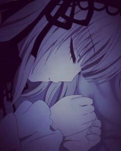 Rating: Safe Score: 0 Tags: 1girl close-up closed_eyes hair_ribbon hairband image kaname_madoka long_hair on_side pillow profile ribbon sleeping solo suigintou User: admin