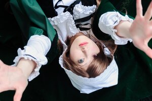 Rating: Safe Score: 0 Tags: 1girl 3d blue_eyes blurry blurry_foreground brown_hair closed_mouth depth_of_field dress foreshortening frills hands hat lips looking_at_viewer out_of_frame outstretched_arm outstretched_hand pov reaching reaching_out solo suiseiseki upper_body User: admin