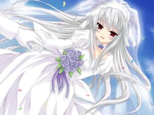 Rating: Safe Score: 3 Tags: 1girl blue_rose bouquet bridal_veil bride choker dress elbow_gloves flower gloves image long_hair out_of_frame petals pov red_eyes rose silver_hair smile solo solo_focus suigintou veil wedding_dress white_gloves User: admin