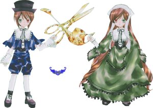 Rating: Safe Score: 0 Tags: 2girls brown_hair dress frills full_body green_dress green_eyes hat head_scarf heterochromia image long_hair long_sleeves looking_at_viewer multiple_girls pair red_eyes siblings simple_background sisters souseiseki standing suiseiseki top_hat twins very_long_hair watering_can white_background User: admin