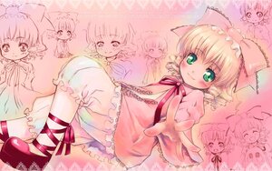 Rating: Safe Score: 0 Tags: 1girl :d blonde_hair bloomers blush bow dress frills hina_ichigo hinaichigo image looking_at_viewer neck_ribbon open_mouth pointy_ears ribbon short_hair smile solo underwear User: admin