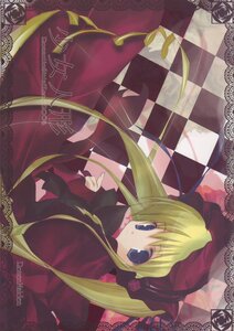 Rating: Safe Score: 0 Tags: 1girl argyle argyle_background argyle_legwear blonde_hair blue_eyes bonnet checkered checkered_background checkered_floor chess_piece dress image long_hair perspective red_dress shinku solo tile_floor tiles twintails User: admin