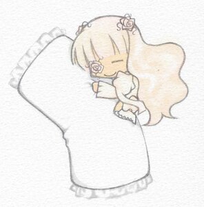 Rating: Safe Score: 0 Tags: 1girl auto_tagged blonde_hair chibi closed_eyes dress flower hair_flower hair_ornament image kirakishou long_hair long_sleeves rose smile solo User: admin