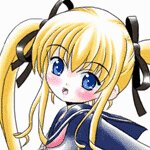Rating: Safe Score: 0 Tags: 1girl black_ribbon blonde_hair blue_eyes hair_ribbon image long_hair ribbon school_uniform serafuku shinku simple_background solo twintails white_background User: admin