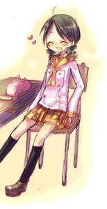 Rating: Safe Score: 0 Tags: 1girl ^_^ ahoge black_hair blush chair closed_eyes eighth_note hair_ornament hairclip heart image kanaria kneehighs musical_note open_mouth school_uniform skirt smile solo User: admin