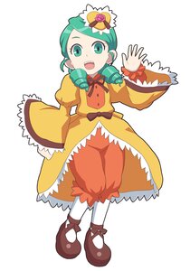Rating: Safe Score: 0 Tags: 1girl :d aka_(s3637) auto_tagged bloomers bow commentary_request dress drill_hair frills full_body green_eyes green_hair hair_ornament hat image kanaria lolita_fashion long_sleeves looking_at_viewer open_mouth photoshop_(medium) puffy_pants puffy_sleeves ribbon rozen_maiden shoes short_hair simple_background smile solo standing striped waving white_background white_legwear User: admin