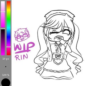 Rating: Safe Score: 0 Tags: 1boy 1girl ;d bangs dress eyebrows_visible_through_hair frills greyscale image long_hair maid_headdress monochrome one_eye_closed open_mouth sleeveless solo striped suiseiseki very_long_hair User: admin