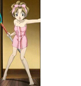 Rating: Safe Score: 0 Tags: 1girl bangs barefoot bow brown_eyes brown_hair full_body hair_bow human naked_towel open_mouth pink_bow sakurada_nori solo standing towel User: admin