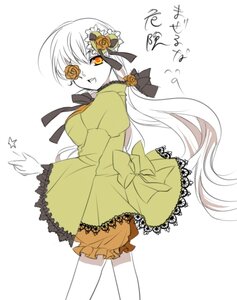 Rating: Safe Score: 0 Tags: 1girl bow dress eyepatch flower hair_ornament hair_ribbon image kirakishou long_hair ribbon solo star_(symbol) striped vertical_stripes very_long_hair User: admin