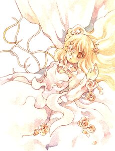 Rating: Safe Score: 0 Tags: 1girl auto_tagged flower hair_ornament image kirakishou long_hair pink_rose rose solo traditional_media white_rose yellow_flower yellow_rose User: admin