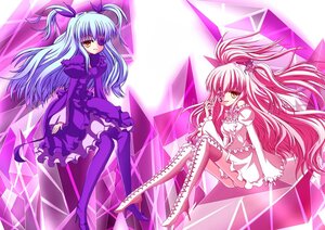 Rating: Safe Score: 0 Tags: 2girls barasuishou boots dress frills hair_bobbles hair_ornament high_heels image kirakishou long_hair multiple_girls pair pink_hair pink_legwear thigh_boots thighhighs two_side_up ultimate_madoka yellow_eyes User: admin