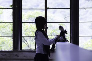 Rating: Safe Score: 0 Tags: 2girls indoors kakizaki_megu long_hair long_sleeves multiple_girls school_uniform serafuku solo suigintou tree window User: admin