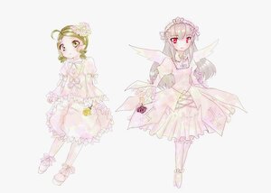 Rating: Safe Score: 0 Tags: 2girls angel_wings blonde_hair dress flower frills green_eyes green_hair hair_flower hair_ornament image kanaria long_hair long_sleeves multiple_girls pair pink_dress red_eyes striped suigintou wings User: admin