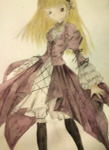 Rating: Safe Score: 0 Tags: 1girl black_legwear blonde_hair dress frills image long_hair long_sleeves pantyhose puffy_sleeves solo standing suigintou wide_sleeves User: admin