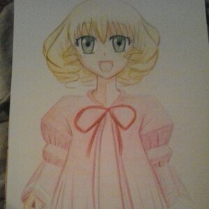 Rating: Safe Score: 0 Tags: 1girl :d alice_margatroid auto_tagged blonde_hair dress eyebrows_visible_through_hair green_eyes hinaichigo image looking_at_viewer open_mouth photo ribbon short_hair smile solo traditional_media upper_body User: admin