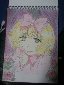 Rating: Safe Score: 0 Tags: 1girl auto_tagged blonde_hair bow eyebrows_visible_through_hair flower green_eyes hair_bow hina_ichigo hinaichigo image looking_at_viewer pink_bow pink_flower pink_rose purple_flower purple_rose red_flower red_rose rose rose_petals short_hair solo thorns traditional_media watercolor_(medium) white_rose yellow_flower yellow_rose User: admin