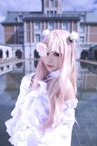 Rating: Safe Score: 0 Tags: 1girl artist_name auto_tagged bangs blurry blurry_background blurry_foreground depth_of_field dress frills hair_ornament indoors kirakishou library lips long_hair looking_at_viewer photo pink_hair solo upper_body white_dress User: admin