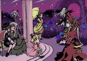 Rating: Safe Score: 0 Tags: 6+girls blonde_hair bonnet dress drill_hair flower hat hina_ichigo image kanaria long_hair multiple multiple_boys multiple_girls pink_bow rose shinku silver_hair souseiseki suigintou suiseiseki tagme wings User: admin