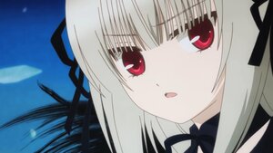 Rating: Safe Score: 0 Tags: 1girl bangs black_ribbon eyebrows_visible_through_hair hair_ribbon image long_hair looking_at_viewer open_mouth portrait red_eyes ribbon solo suigintou User: admin