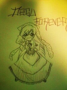 Rating: Safe Score: 0 Tags: 1girl auto_tagged braid dress image izayoi_sakuya long_hair maid_headdress monochrome solo suiseiseki tears traditional_media twin_braids User: admin