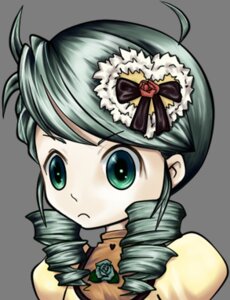 Rating: Safe Score: 0 Tags: 1girl :< drill_hair green_eyes green_hair hat image kanaria ribbon rose solo twin_drills User: admin