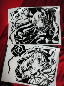 Rating: Safe Score: 0 Tags: 1girl auto_tagged blush bow dress drill_hair flower frills greyscale hinaichigo image long_hair monochrome pair ribbon shinku User: admin