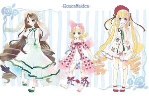 Rating: Safe Score: 0 Tags: 3girls barefoot blonde_hair blue_eyes blush bow brown_hair dress flower hair_ribbon heterochromia image long_hair long_sleeves looking_at_viewer multiple multiple_girls red_eyes red_footwear ribbon rose shoes smile tagme twintails very_long_hair User: admin